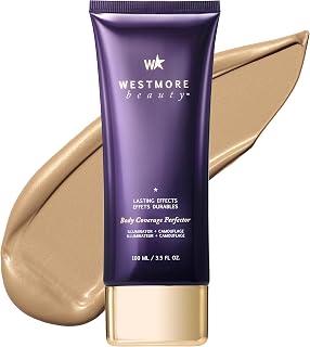 Westmore Beauty Body Coverage Perfector - 2N Natural Radiance - 3.5 fl oz | Water Resistant Leg &amp; Body Makeup, bronzer for women, tattoo cover up makeup, tattoo concealer