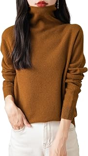 Chanyarn Women's 100% Merino Wool Seamless Sweater Turtleneck First-Line Ready to Wear Long Sleeve Knitted Pullover Tops