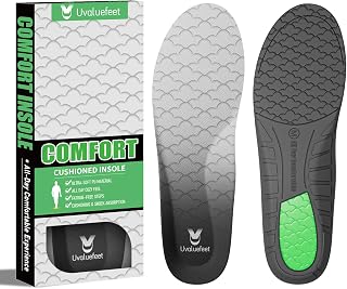 Memory Foam Insoles for Men Women, Comfort Inserts for Standing All Day-XL