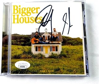 Dan Smyers Shay Mooney Dual Autographed CD Booklet Dan + Shay Bigger Houses JSA