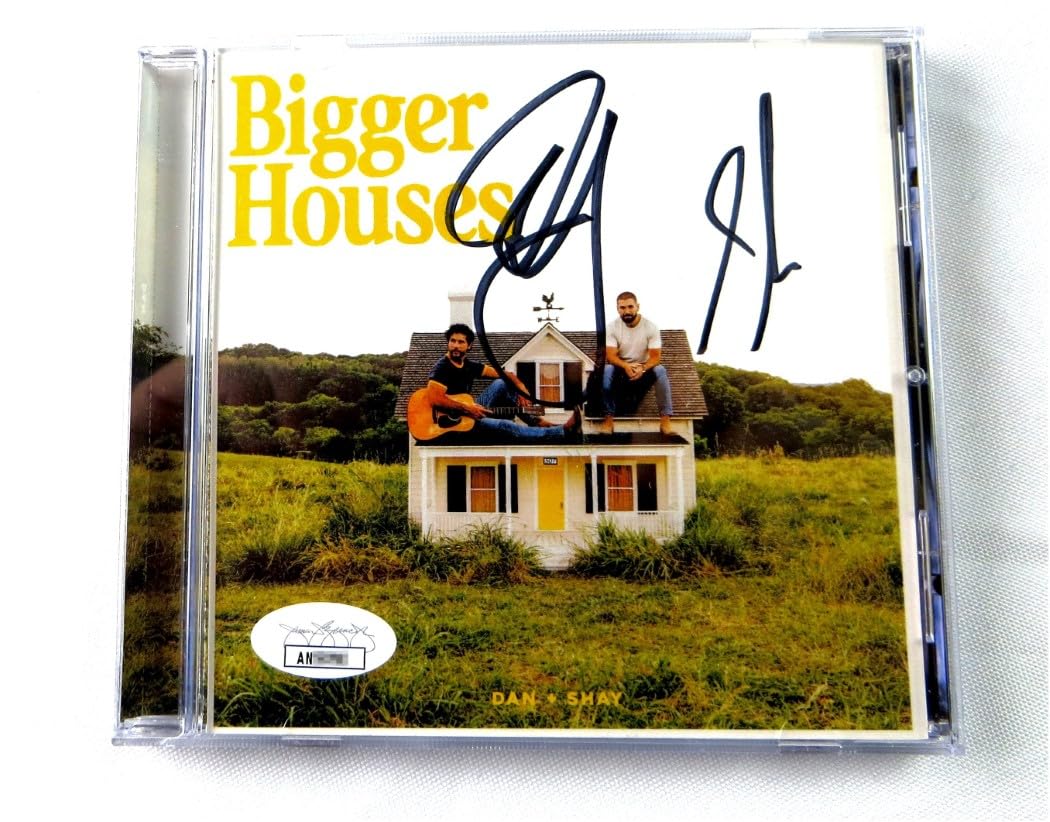Dan Smyers Shay Mooney Dual Autographed CD Booklet Dan + Shay Bigger Houses JSA