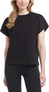 Danskin Women's Short Sleeve Crew Neck Luxe T-Shirt