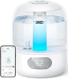 DREO 3L Smart Humidifiers for Bedroom, 30H Runtime, 26 dB Quiet, Top Fill