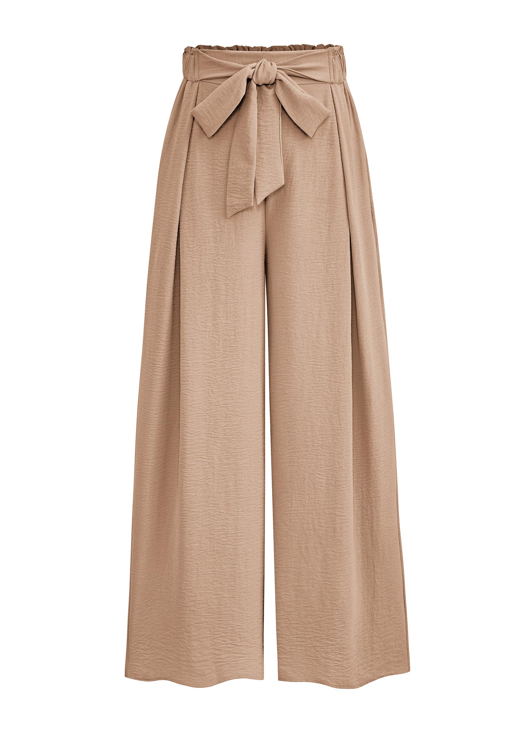 PRETTYGARDEN Women Work Trousers Wide Leg Casual High Waist Loose Palazzo Trouse
