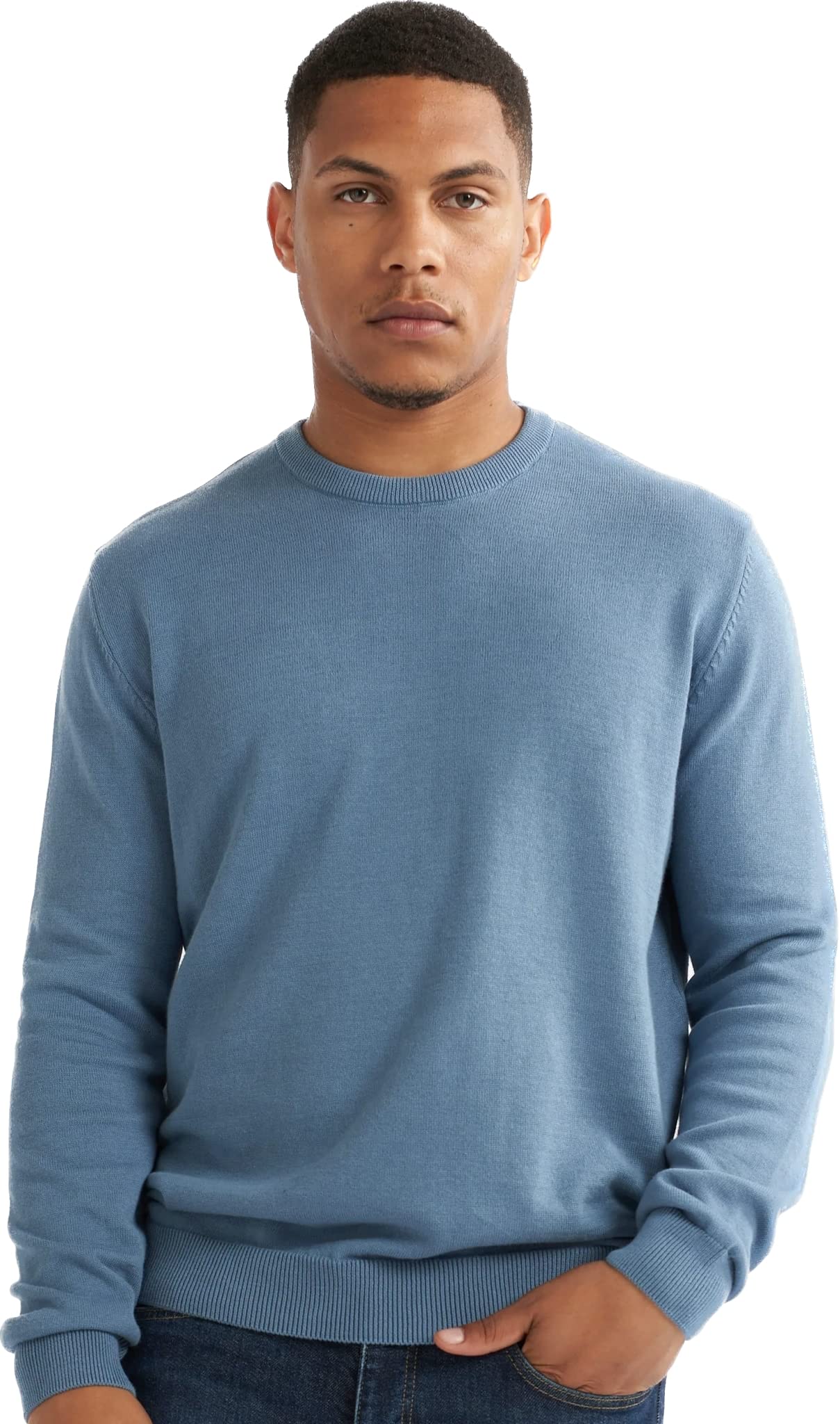 Men`s Crewneck Jumper 100% Cotton Premium Quality Soft Touch Long Sleeve Pullove