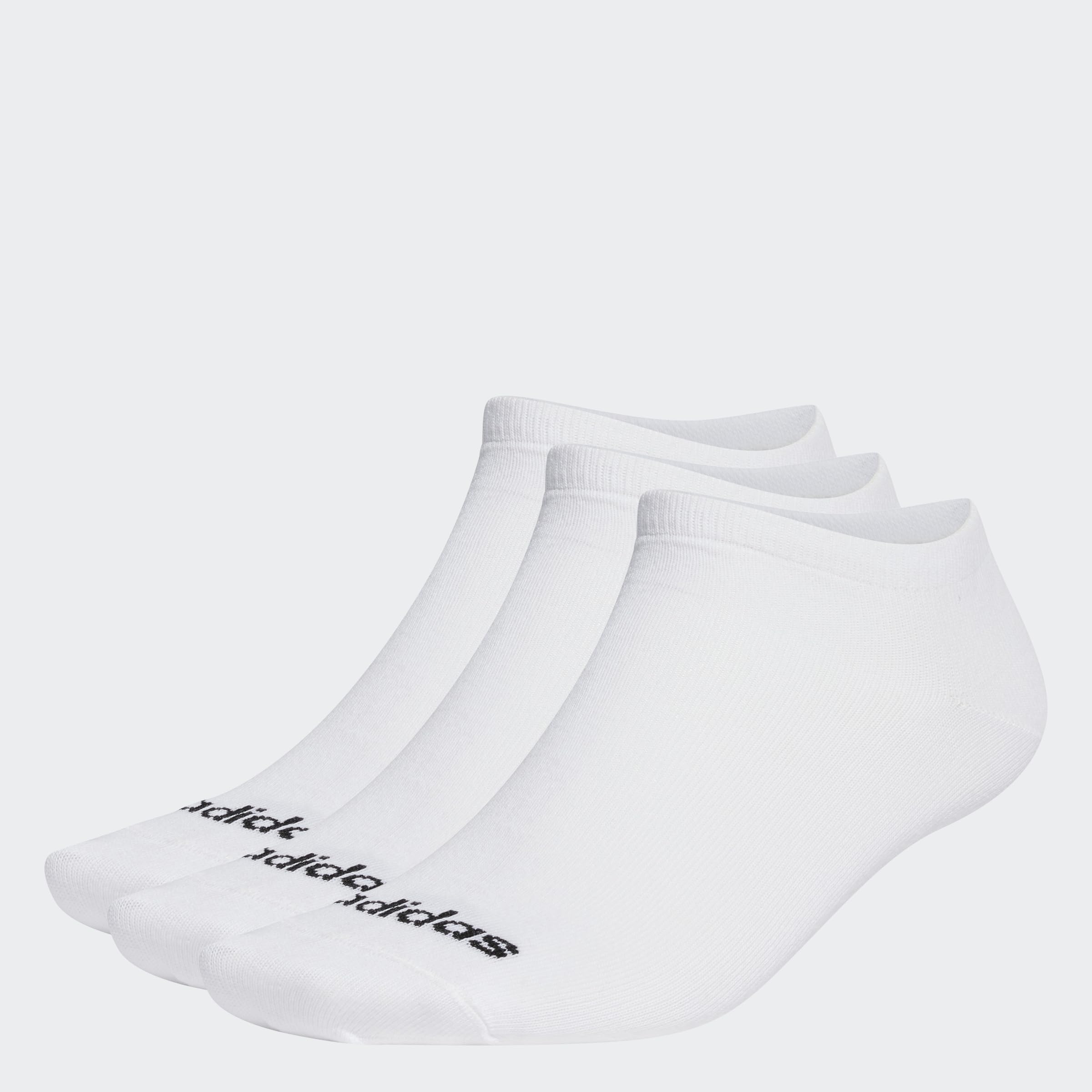 adidas Unisex Fine Linear Low Cut Socks, 3 Pairs