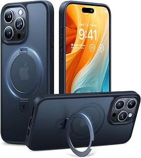 TORRAS Magnetic Ostand for iPhone 15 Pro Max Case Mil-Grade Drop Tested