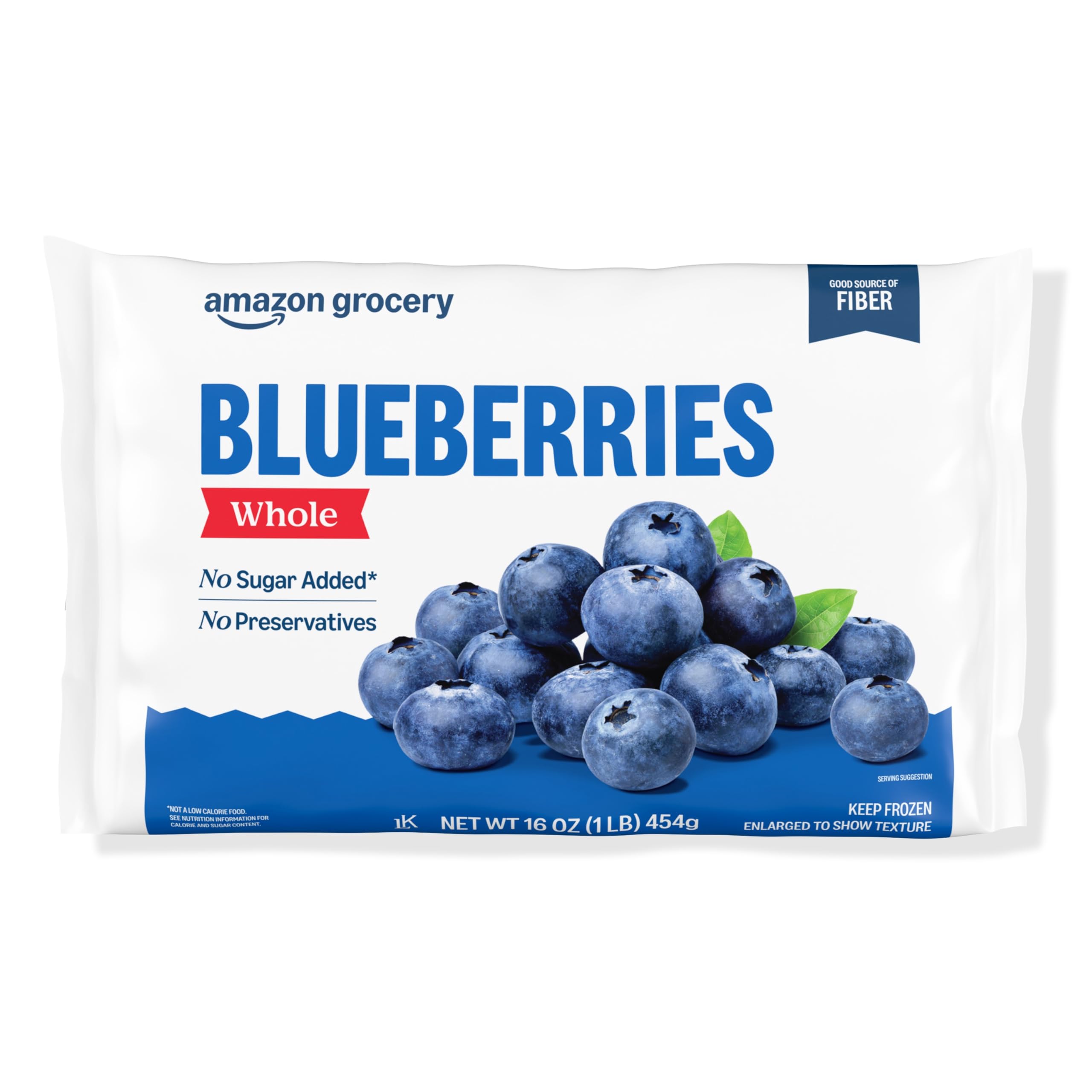 Amazon Grocery, Whole Blueberries, 16 Oz, Frozen (Previously Happy Belly, Packag