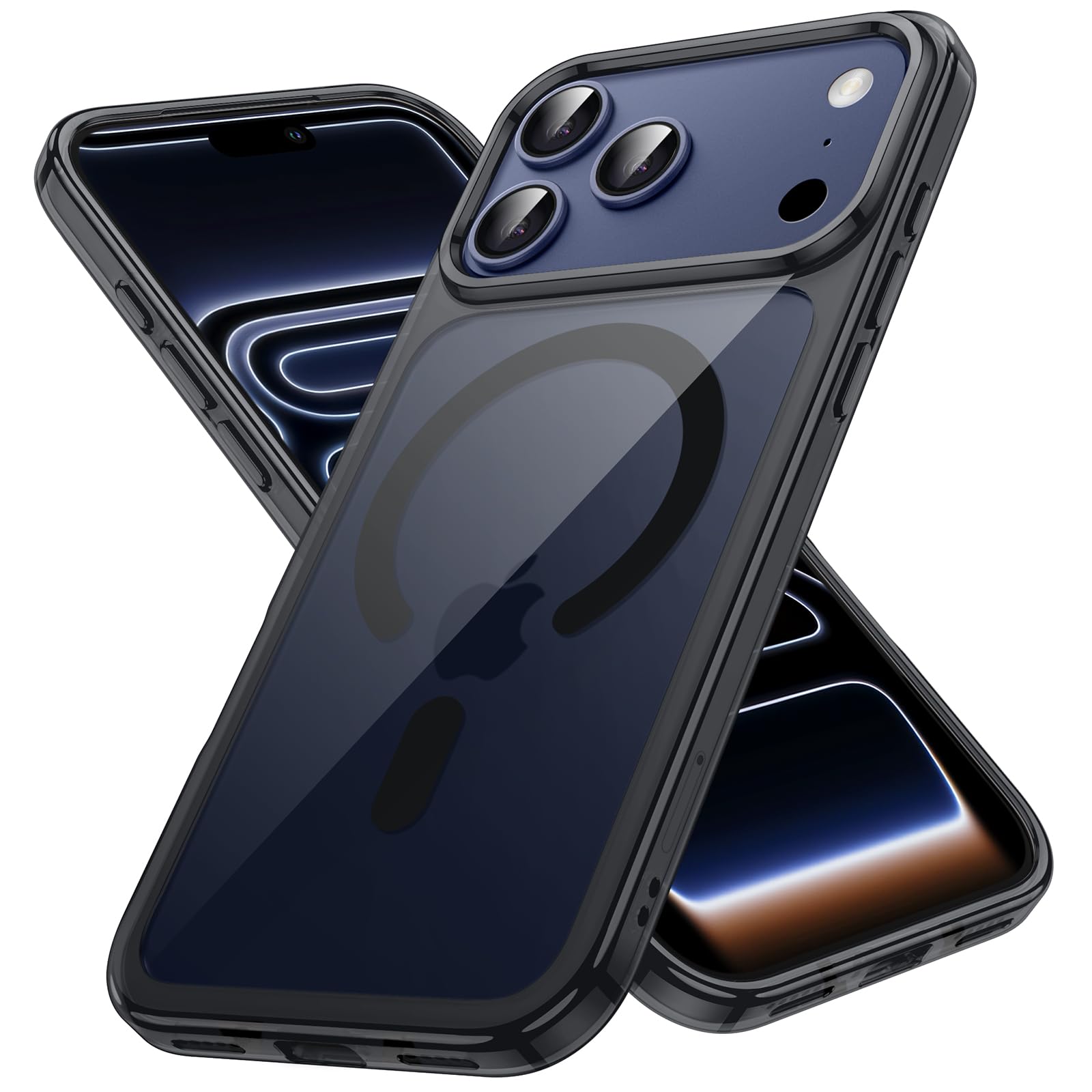 JETech Magnetic Cover for iPhone 17 Pro, Black