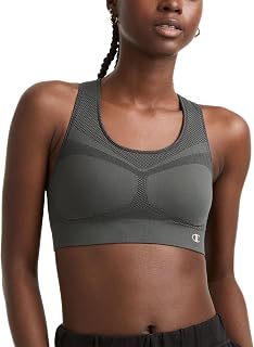 Champion Sports Bra, Infinity Racerback, Moderate Support, Seamless Sports Bra for Women Women's Sports Bra (Pack of 1)
