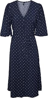 Vero Moda Vmjosie Wvn Ga - Camiseta de Becerro 3/4 Vestido Mujer (Pack de 1)