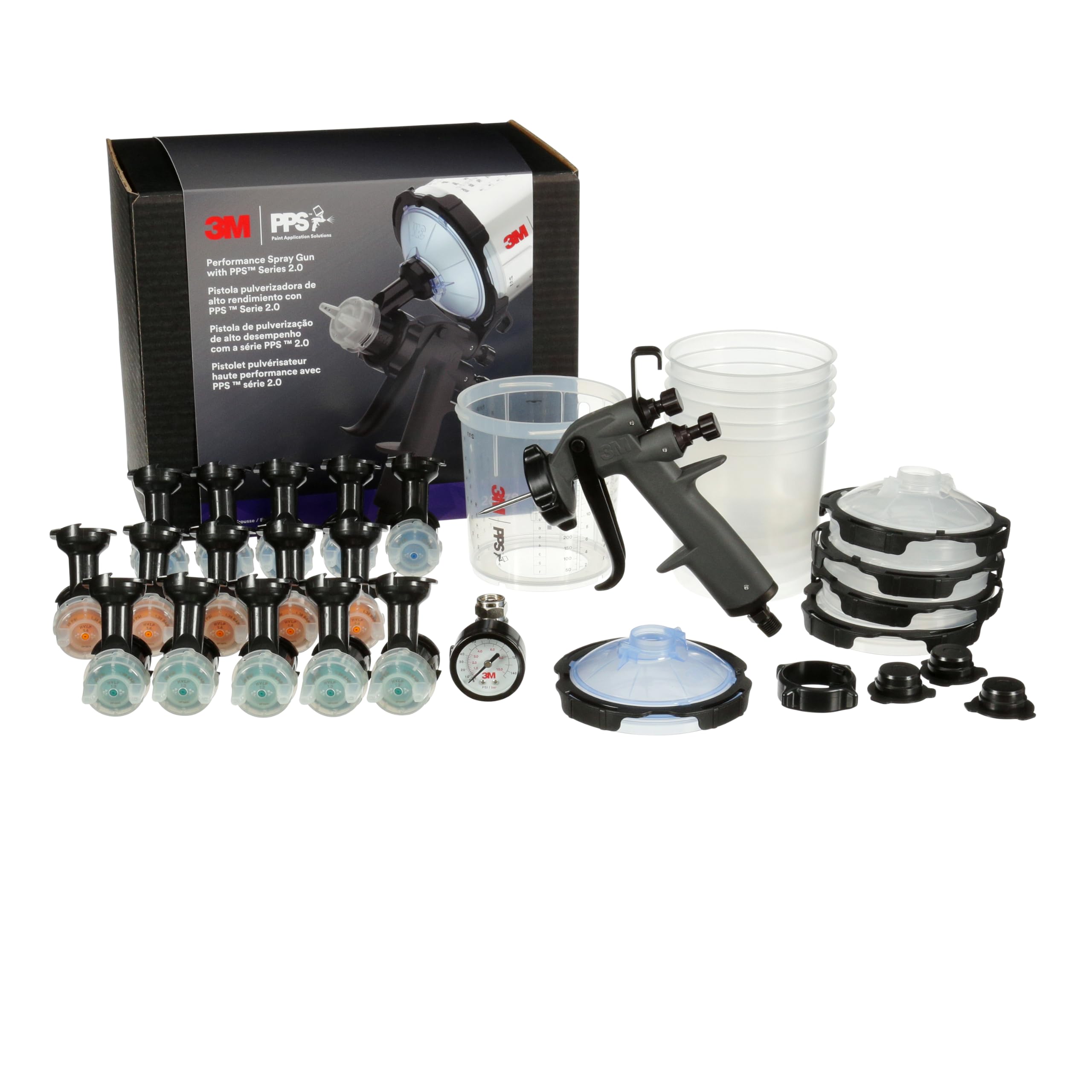 3M Performance Spray Gun Starter Kit, 26778 | Includes PPS 2.0 Paint Spray Cup S