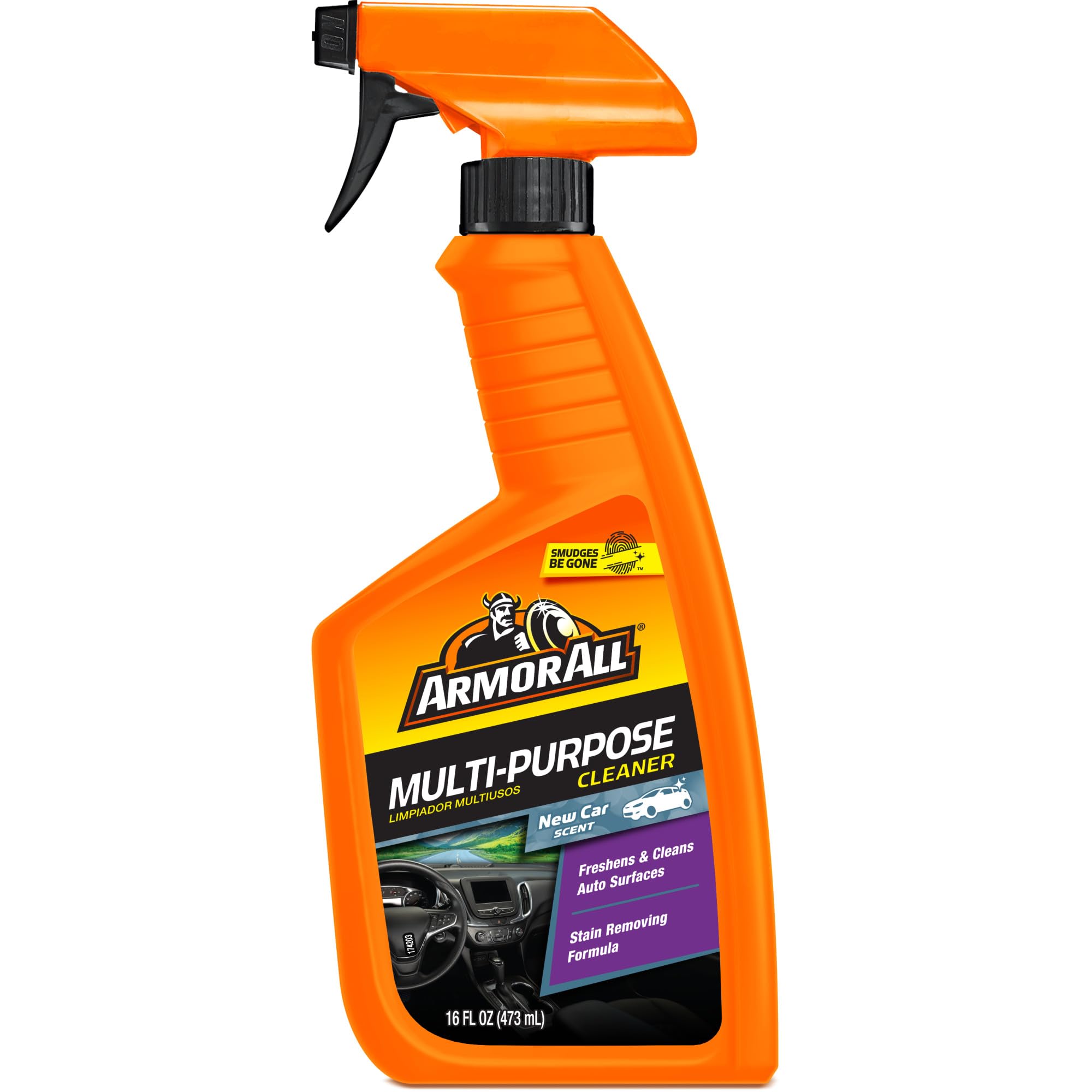 Armor All Multi-Purpose Car Cleaner Spray, New Car Scent, 16 Fl Oz | Interior ca