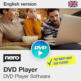 Nero DVD Player 365 Software | DVD Media Playback | Play DVDs with Menus, Subtitles & Surround Sound | 1 PC | Windows 11/10 | Annual Licence