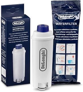 De'Longhi DLS C002 Direct Flow White - Water Filter | DLSC002 Water Softener Filter, Compatible with ECAM Automatic Machines, Easy to Install, Made in Italy