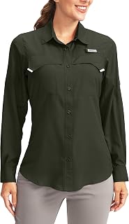 Women's UPF 50+ Sun Protection Shirts Long Sleeve for Fishing Hiking Safari