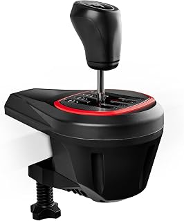 Thrustmaster TH8S Shifter Add-On - 8-Gear Shifter - PS5, XBOX & PC | "H"-pattern, 7 gears plus reverse, metal lever, works with all Thrustmaster racing wheels, Hall effect, easily mountable