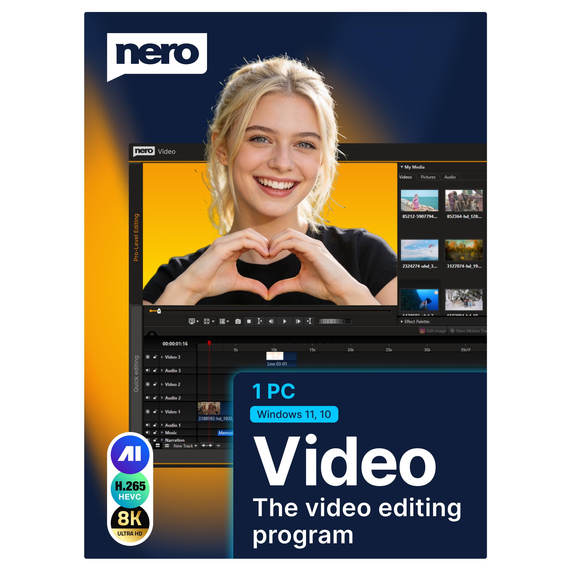 Nero Video 2026 | Video Editing Software for Windows | Movie Maker with 1000+ Ef