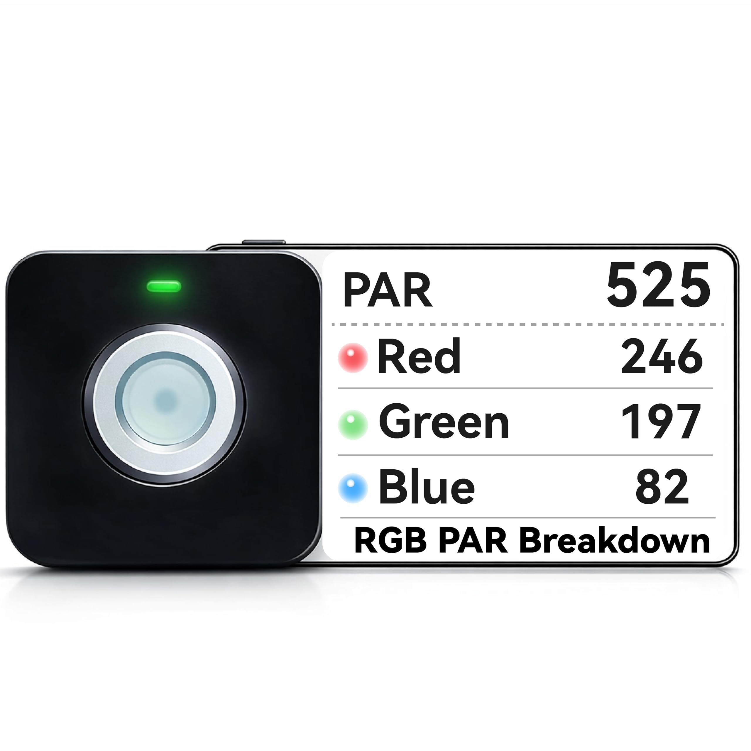 VBR-100 Quantum PAR Meter 6000umol/(㎡s), RGB PAR Breakdown, PPFD Distribution Ma