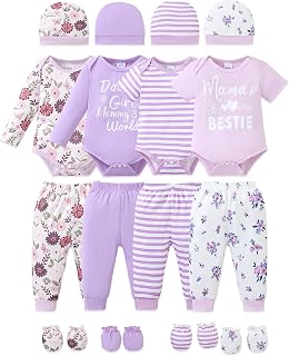 NZRVAWS Baby Girl Clothes Preemie Newborn Outfits Infant 20 PC 0-18 Months