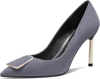 Castamere Women's High Needle High Heel Closed Toe Pointed Toe Pumps Slip-on Party Office Dress Cute Classic Shoes 8.5 cm Heels