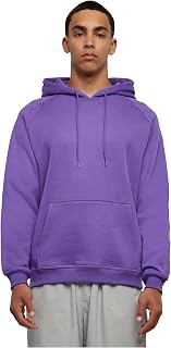 Urban Classics Men's Plain Hooded Sweatshirt Black 65% Cotton, 35% Polyester Oversize