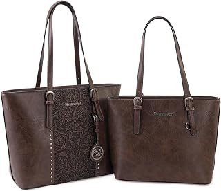Montana West Tote Bag for Women Purse and Handbags Set Embossed Collection Purse 2Pcs Set