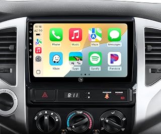 Car Stereo Radio for Toyota Tacoma 2005-2015, Wireless CarPlay Android Auto | 9-inch IPS HD touchscreen, 32G storage, 5G WiFi GPS navigation, Bluetooth FM AM SWC, plug-and-play, 1080P backup camera