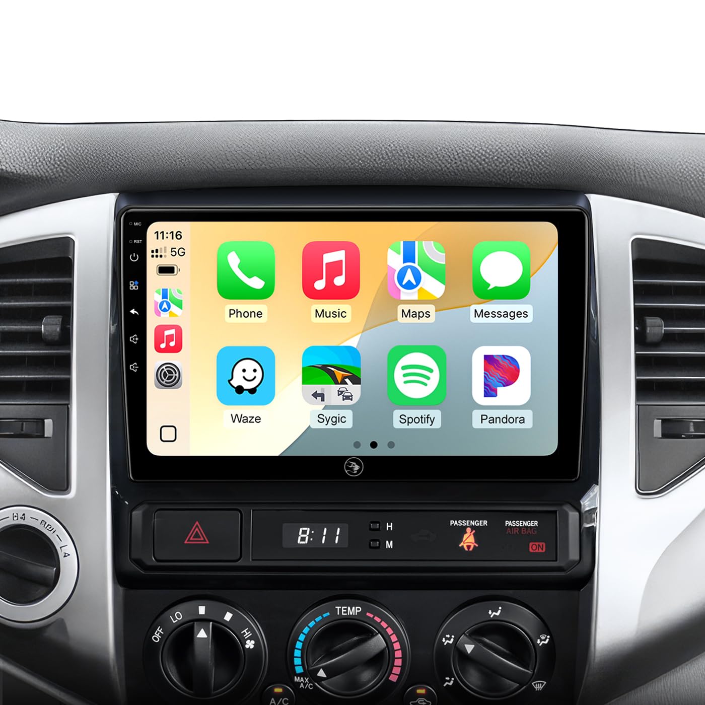 Car Stereo Radio for Toyota Tacoma 2005-2015, Wireless CarPlay Android Auto | 9-