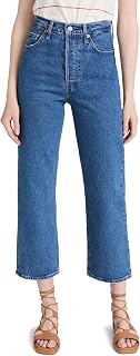Levi's Womens Premium Ribcage Straight Ankle Jeans