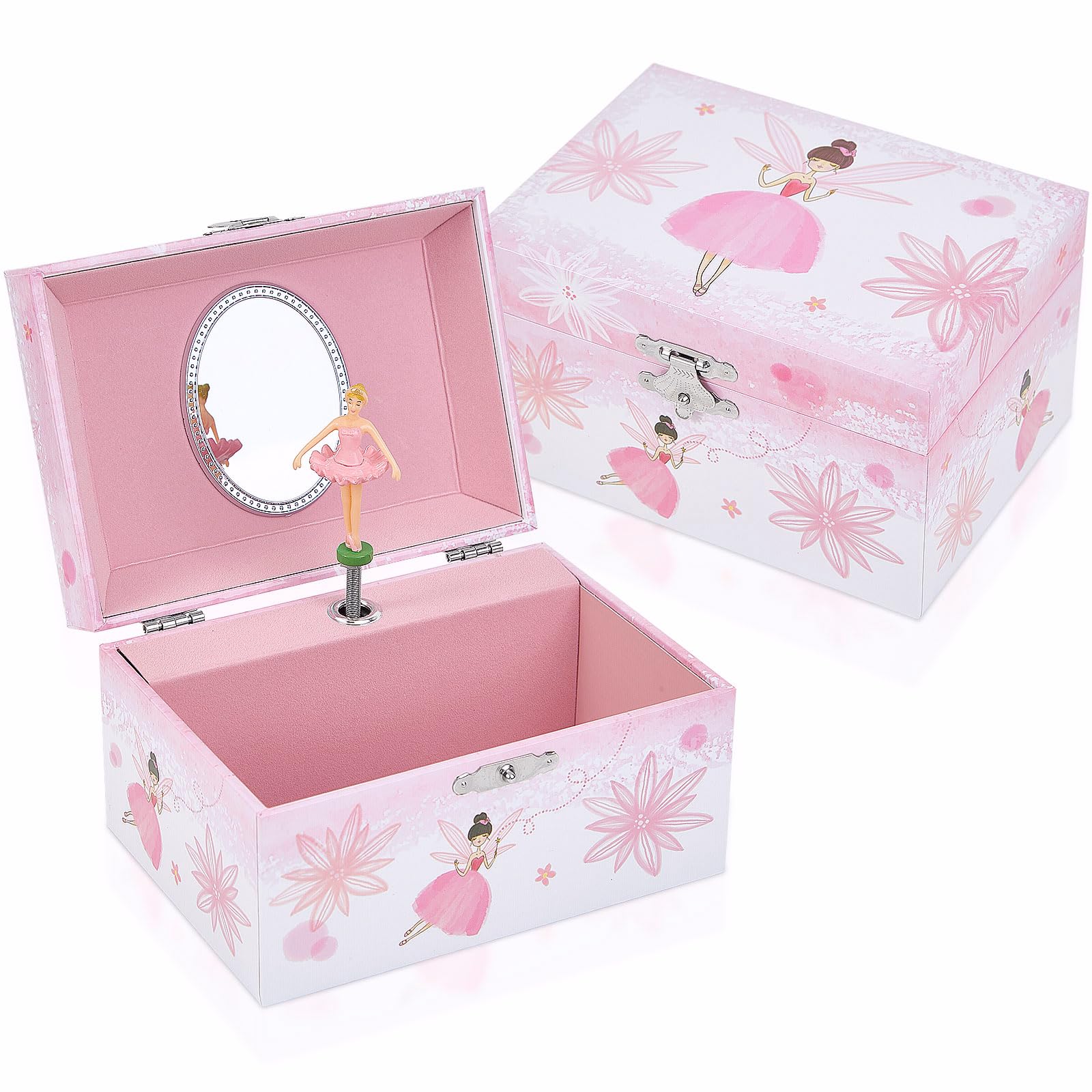 TAOPU Girl's Gift Music Box with Spinning Ballerina,Fairy Design Musical Jewelry