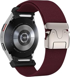 Samsung Galaxy Watch 7/6/5/4 40mm 44mm 6 Classic 47mm 43mm 5 Pro 45mm 4 Classic 46mm 42mm FE Men/Women One Click Nylon Sport Strap for Samsung