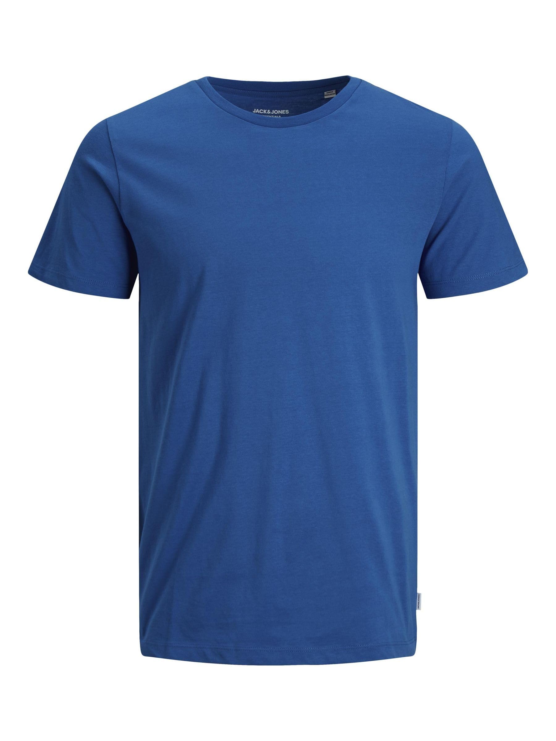 JACK & JONES Men’s T-Shirt, Plain, Round Neck