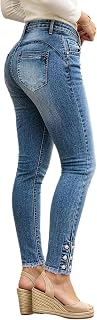 Flamingals Women's High Waist Butt Lifting Skinny Jeans