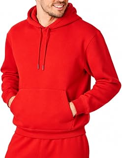 RIPT Men's Fleece Hoodie Pullover with Pockets and Drawstring, Long Sleeve Soft Sweatshirt for Gym Fitness Loungewear