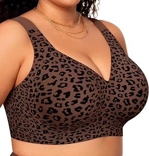 OEAK Womens Wireless Jelly Bras Plus Size Support Push Up Comfortable Bra