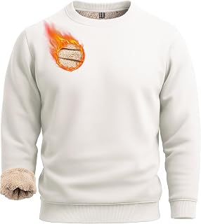 Boladeci Men's Sweatshirt Sherpa Lined Heavyweight Fleece Pullover
