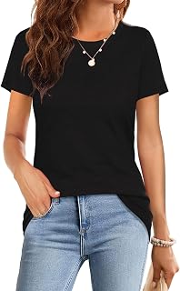 Women's Summer Casual Basic Round Neck Short Sleeve T-Shirt