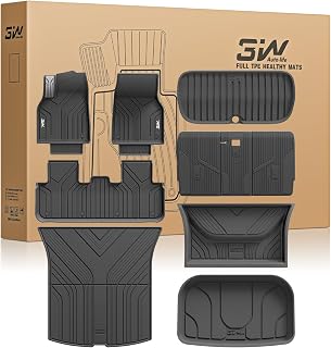 3W Tesla New Model Y Juniper 2025 2026 Floor Mats & Cargo Liners,1st 2nd
