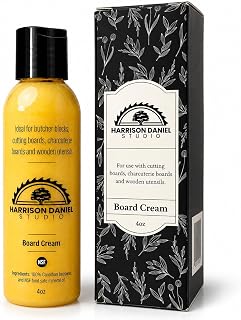 Board Cream 4oz – Food-Safe Beeswax Cutting Board Conditioner for Butcher Blocks, Wooden Countertops & Charcuterie Boards – Veteran-Owned Canadian Brand