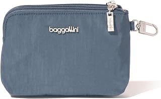 Baggallini Women's On The Go Daily Pouch RFID Pouch, Fog, Unit size