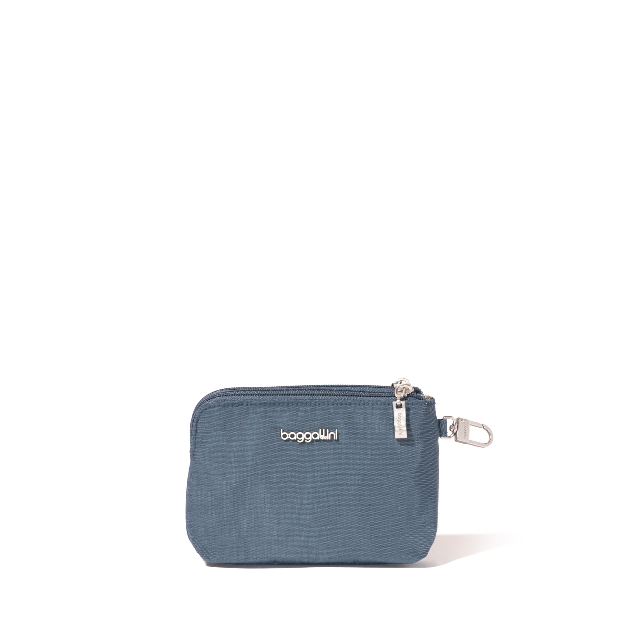 Baggallini Women's On The Go Daily Pouch RFID Pouch, Fog, Unit size