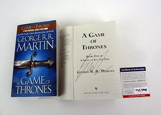 George RR Martin A Game of Thrones Signed Autograph Book PSA/DNA COA