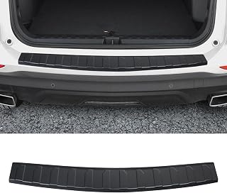 YOJOJOCO Exterior Rear Bumper Protector Compatible with Chevy Equinox 2024 2023 2022 2021 2020 2019 2018 Accessories ABS Material Rear Bumper Guard Trunk Sill Protector (Black)