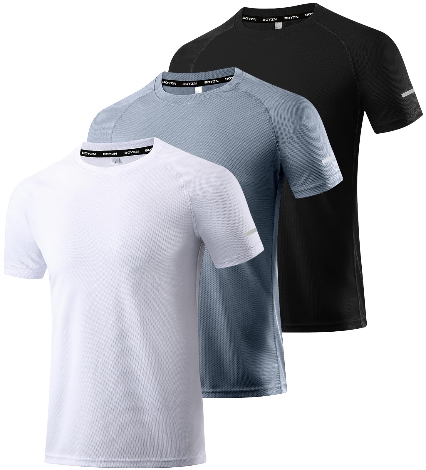 Boyzn 1, 3, 5 or 7 pack men's sports t-shirts. Short sleeve, functional, breatha