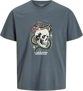 JACK & JONES Skull Tee Joranatomy SS Crew Neck Sn Men's T-Shirt