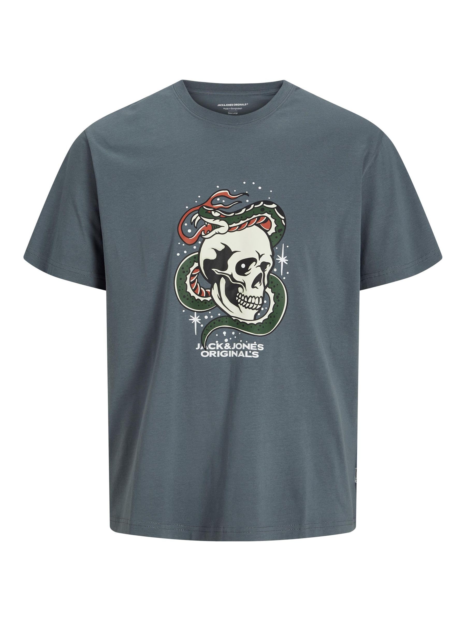 JACK & JONES Skull Tee Joranatomy SS Crew Neck Sn Men's T-Shirt