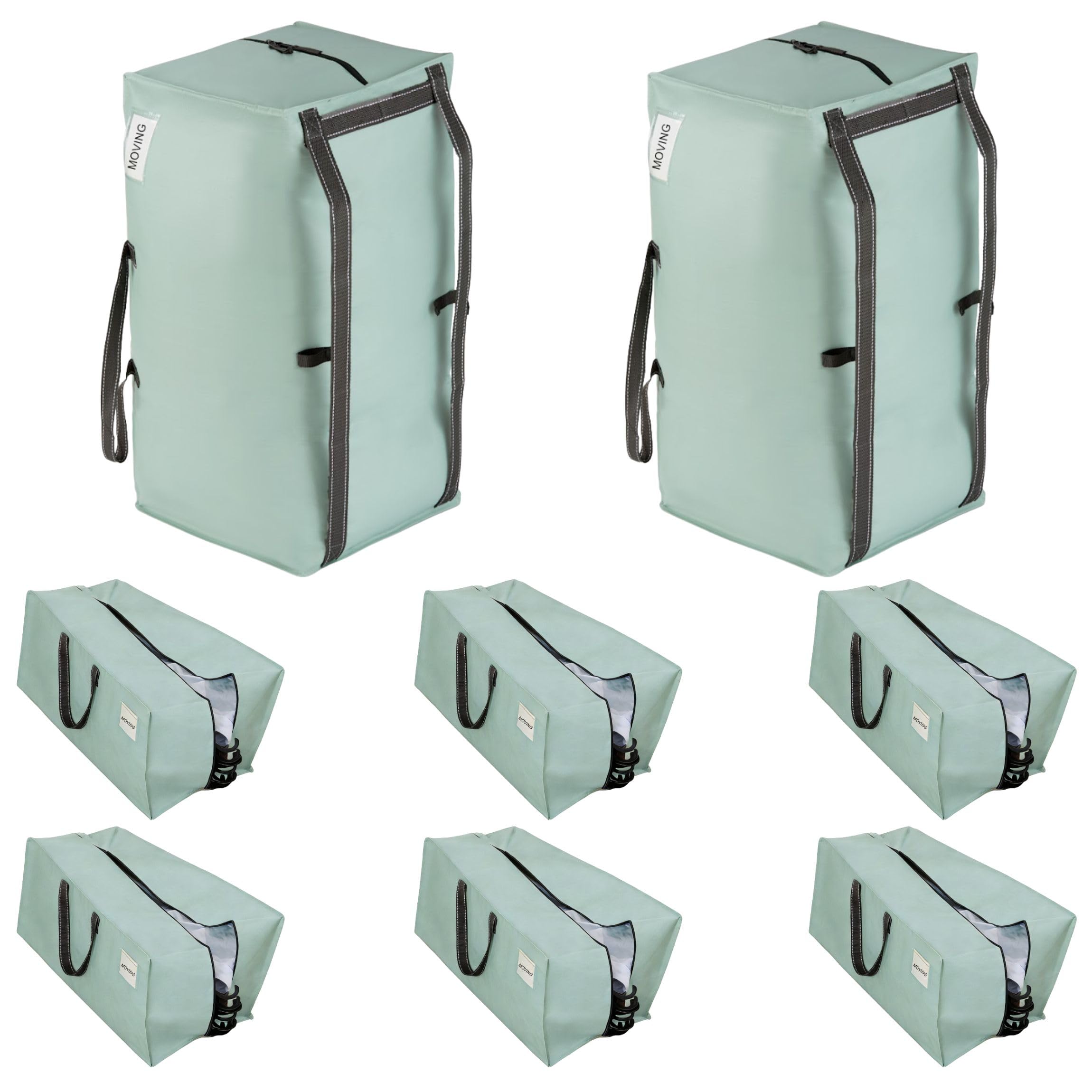 VENO Extra Large Moving Bags with Backpack Straps, Cloth Storage Tote Bag Contai