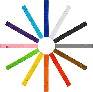 12 Colors Puppy Collars for Litter, Double-Sided Soft Adjustable Identification Collars for Newborn Dog Kittens (S)