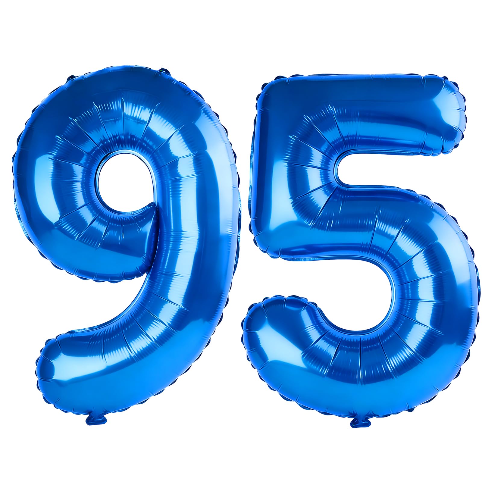 40 Inch Number 95 Balloons for 95th Birthday Party Decorations,0-100 Dark Blue L